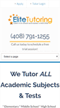 Mobile Screenshot of elitehometutoring.com